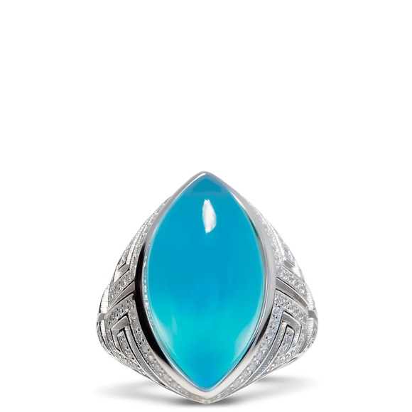 David Rose Drop of the Ocean cocktail ring - Picture 1 of 4